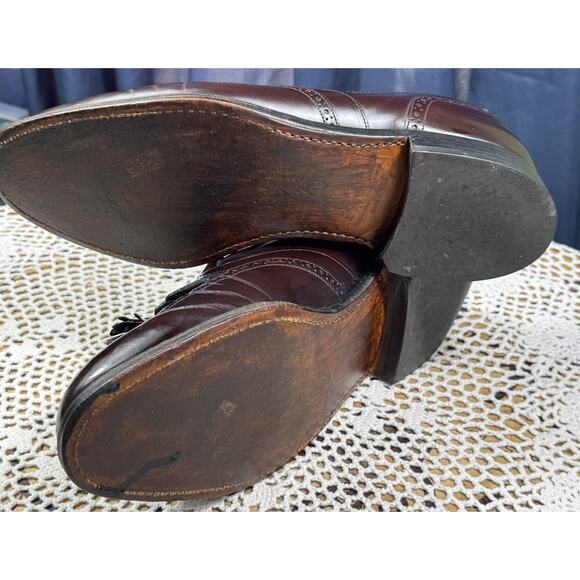 JOHNSTON & MURPHY Tassel Burgundy Sz 9 M Men Leather Slip-On Dress Loafers 3152 - Picture 15 of 15